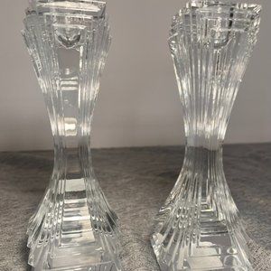 Mikasa Crystal Candle Holders